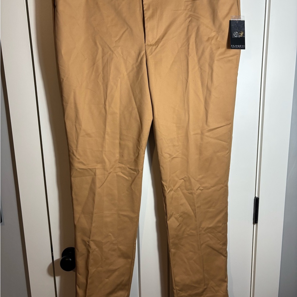 NWT Eloquii Khaki Dress Slacks Size 18L